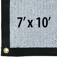 Cool Puppy 70% Aluminet UV-Coated Shade Cloth Panels - 7' x 10'